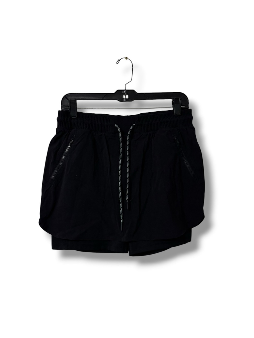 Athleta Trekkie North Skort 10 Black Drawstring Hiking Athleisure Outdoor